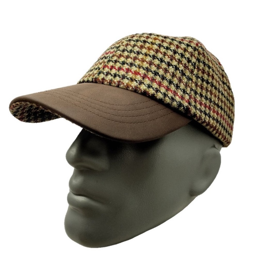 UK 100% Wool Tweed Baseball Hat